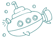 潜水艦のアイコン